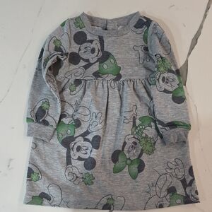 Disney Casual Gray and Black Sweater Dress-St Patricks Day